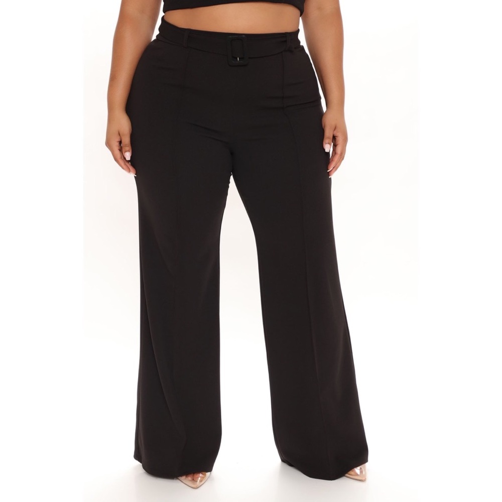 Fashion Nova Women’s Black Vienna High Waisted Dress Pant Size 1X